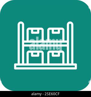 Rack Vector Icon Design Illustration Stock Vector