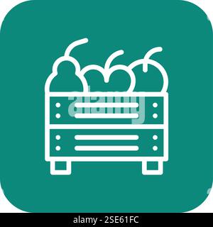 Fruit Vector Icon Design Illustration Stock Vector