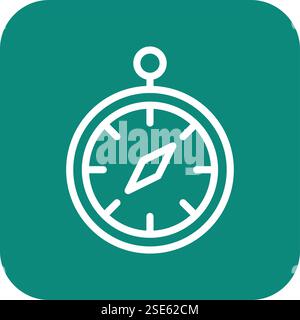 Compass Vector Icon Design Illustration Stock Vector