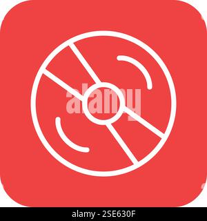 Compact Disc Vector Icon Design Illustration Stock Vector