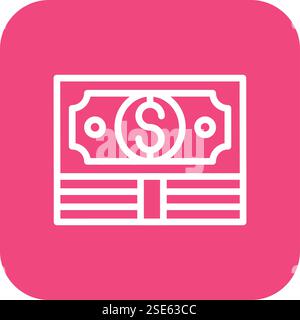 Dollar note Vector Icon Design Illustration Stock Vector