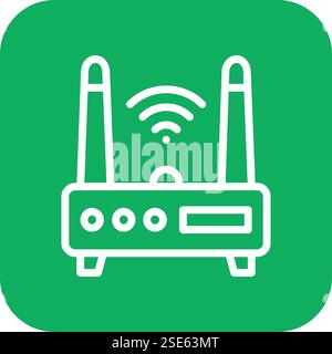 Wifi router Vector Icon Design Illustration Stock Vector