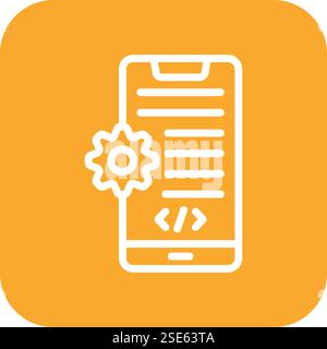 App Development Vector Icon Design Illustration Stock Vector