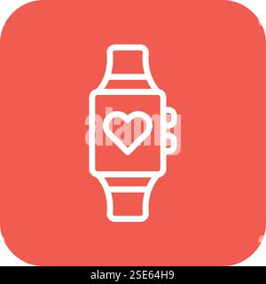 Smart watch Vector Icon Design Illustration Stock Vector