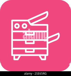 Photocopier Vector Icon Design Illustration Stock Vector