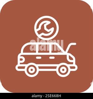 car repair Vector Icon Design Illustration Stock Vector