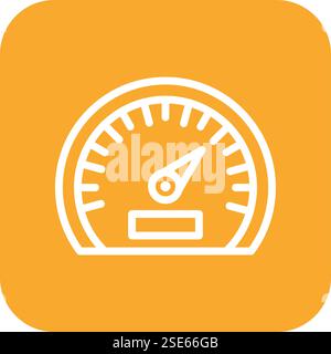Speedometer Vector Icon Design Illustration Stock Vector