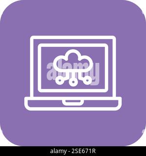 Cloud Vector Icon Design Illustration Stock Vector