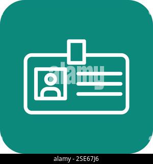 Identification Vector Icon Design Illustration Stock Vector