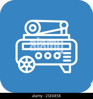 Air pump Vector Icon Design Illustration Stock Vector