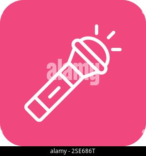 Flashlight Vector Icon Design Illustration Stock Vector