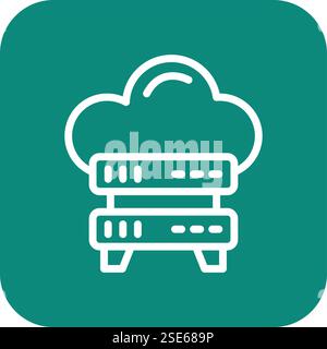 Server Storage Vector Icon Design Illustration Stock Vector