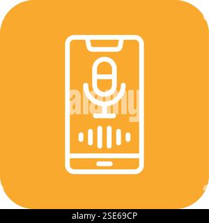 Voice Assistant Vector Icon Design Illustration Stock Vector