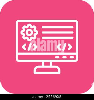 Backend Vector Icon Design Illustration Stock Vector