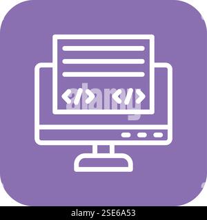 Front End Vector Icon Design Illustration Stock Vector