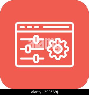 Configuration Vector Icon Design Illustration Stock Vector