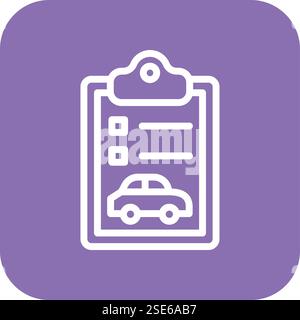 Car report Vector Icon Design Illustration Stock Vector