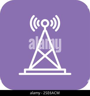 Antenna Vector Icon Design Illustration Stock Vector