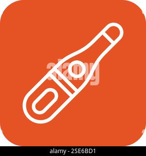 Thermometer Vector Icon Design Illustration Stock Vector