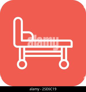 Stretcher Vector Icon Design Illustration Stock Vector