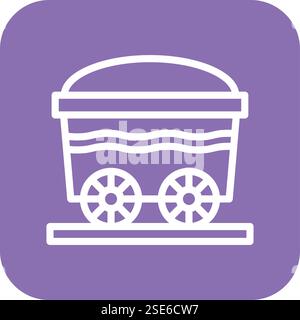 Wheelbarrow Vector Icon Design Illustration Stock Vector