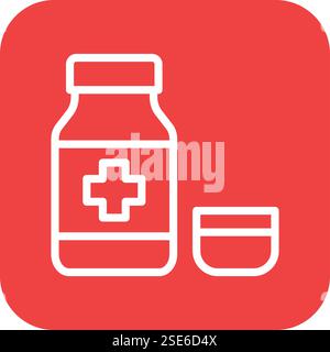 Syrup Vector Icon Design Illustration Stock Vector