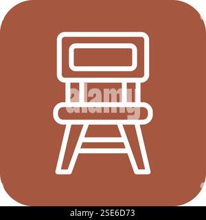 Chair Vector Icon Design Illustration Stock Vector