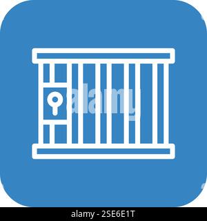 Jail Vector Icon Design Illustration Stock Vector