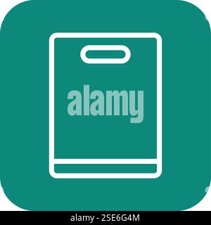 Cutting Board Vector Icon Design Illustration Stock Vector