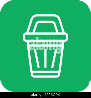 Bin Vector Icon Design Illustration Stock Vector