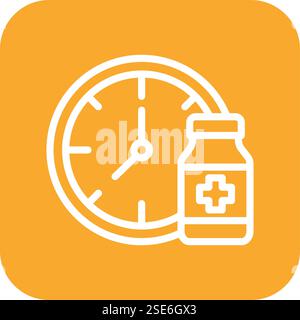 Clock Vector Icon Design Illustration Stock Vector