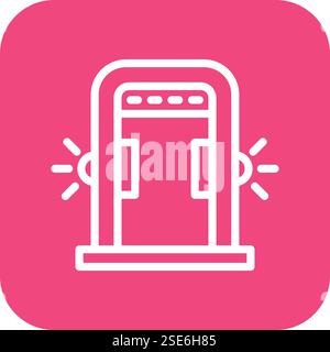 Body Scanner Vector Icon Design Illustration Stock Vector
