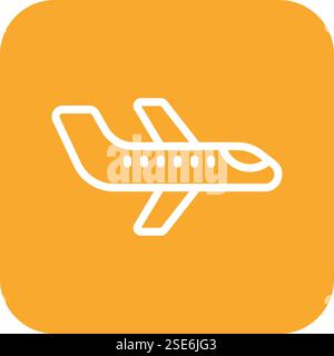 Plane Vector Icon Design Illustration Stock Vector