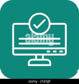 Checking Vector Icon Design Illustration Stock Vector
