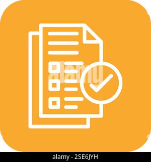 Approved Vector Icon Design Illustration Stock Vector