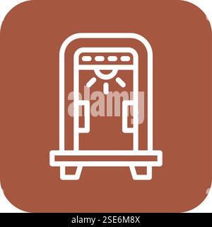 Metal Detector Vector Icon Design Illustration Stock Vector