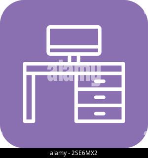 Workspace Vector Icon Design Illustration Stock Vector