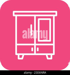 Wardrobe Vector Icon Design Illustration Stock Vector