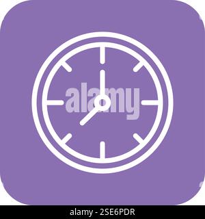 Wall Clock Vector Icon Design Illustration Stock Vector