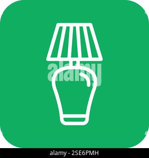 Floor Lamp Vector Icon Design Illustration Stock Vector