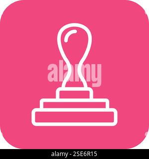 Rubber Stamp Vector Icon Design Illustration Stock Vector