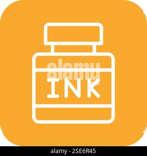 Ink Vector Icon Design Illustration Stock Vector