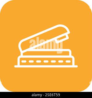 Stapler Vector Icon Design Illustration Stock Vector
