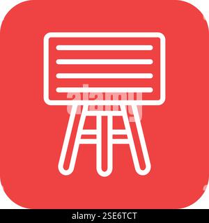 Whiteboard Vector Icon Design Illustration Stock Vector