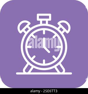 Alarm Clock Vector Icon Design Illustration Stock Vector