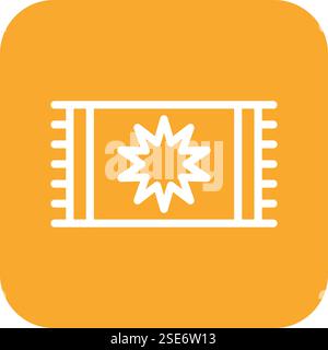 Carpet Vector Icon Design Illustration Stock Vector