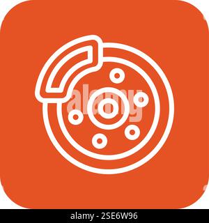 Disc break Vector Icon Design Illustration Stock Vector