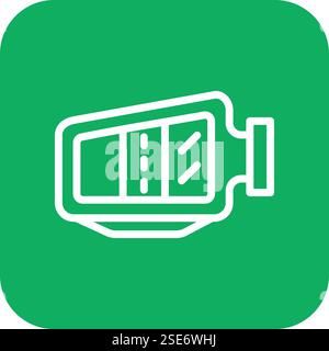 Side mirror Vector Icon Design Illustration Stock Vector