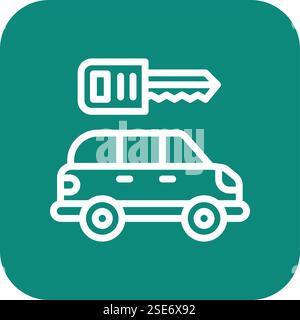 Key Vector Icon Design Illustration Stock Vector