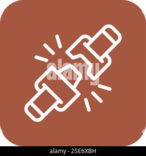 Seat belt Vector Icon Design Illustration Stock Vector